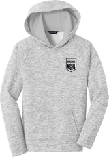 NGHL Youth PosiCharge Electric Heather Fleece Hooded Pullover