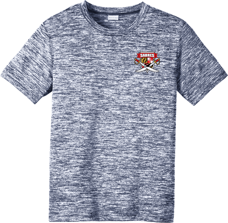 SOMD Sabres Youth PosiCharge Electric Heather Tee