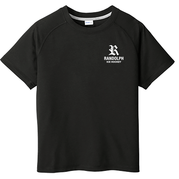 Randolph Hockey Youth PosiCharge Tri-Blend Wicking Raglan Tee